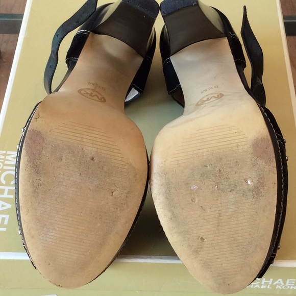 MICHAEL MICHAEL KORS BLACK Leather QUARTER STRAP - Picture 5 of 8